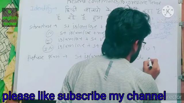 present continuous/progressive tense By lk sir tense class 2 смотреть онлайн