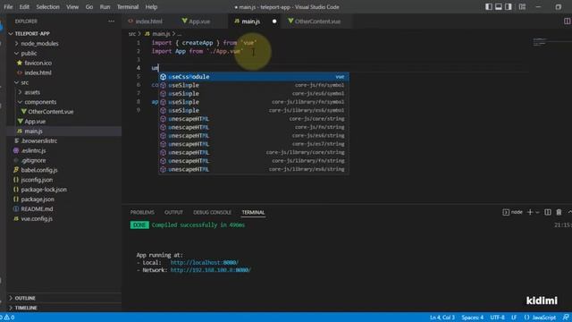 Teleport - Component pada Vue CLI смотреть онлайн