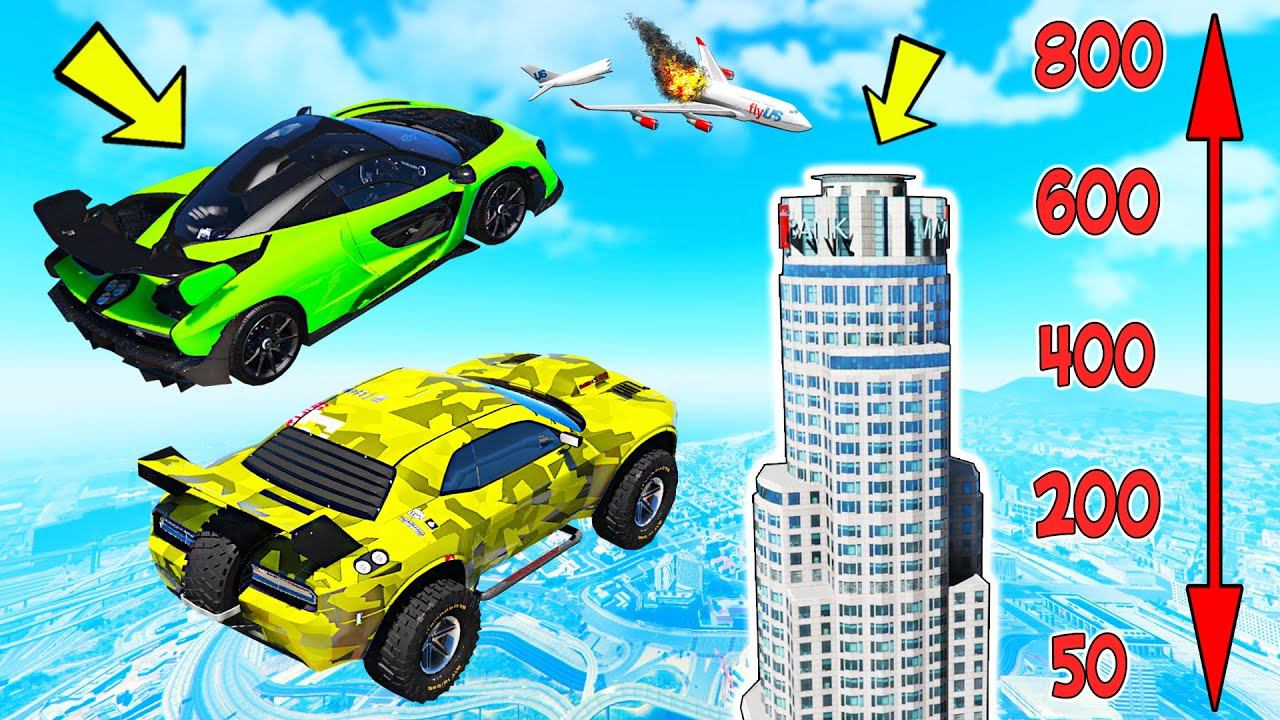 КАК ВЫСОКО В НЕБО УЛЕТИТ ЧИТ ТАЧКА В ГТА 5 МОДЫ! ПРЫЖКИ В ВЫСОТУ В GTA 5! ОБЗОР МОДА В GTA 5! смотреть онлайн