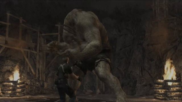 Resident evil 4 Леон с помощью собаки побеждает Эл Гиганте и спасает Эшли ( Глава 2-1).mp4