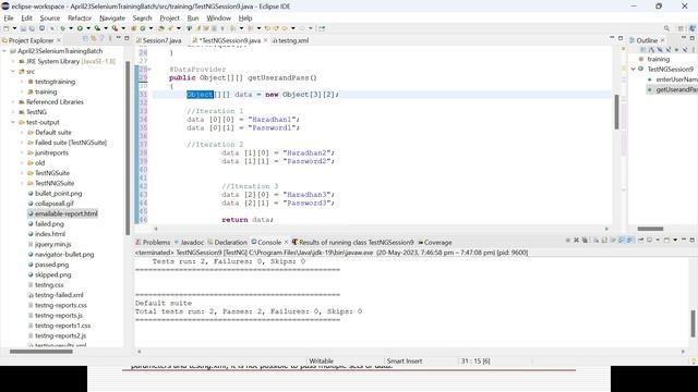 Selenium WebDriver with Java - Online Automation Testing Training - April 2023 Batch - Session 9 смотреть онлайн