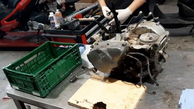 Despiece motor KAWASAKI VULCAN 500 del 1990. Sacar cigüeñal смотреть онлайн