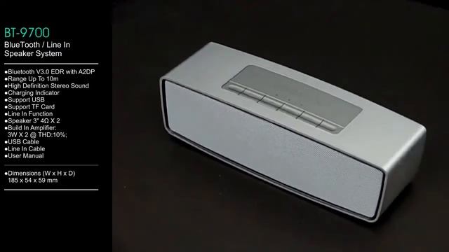 BT-9700 (BlueTooth / Line In Speaker System) смотреть онлайн