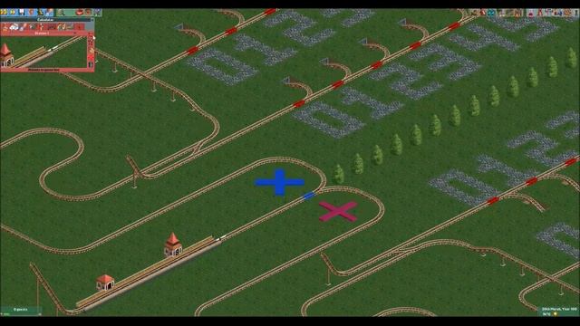 A calculator made from rollercoasters in Rollercoaster Tycoon 2 смотреть онлайн