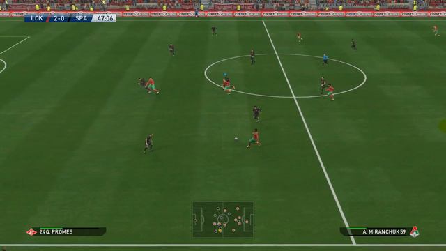 Lokomotiv Moskva vs Spartak Moskva, Lokomotiv Stadium, PES 2016, PRO EVOLUTION SOCCER 2016, Konami смотреть онлайн