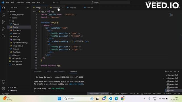 ToolTip || Coding Ninjas || React Skill Test смотреть онлайн