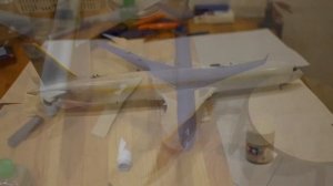 Сборка модели авиалайнера Boeing 787-9 «Dreamliner», масштаб 1:144