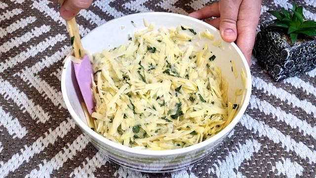 Top Rezept Mit Kartoffeln. Einfach Kartoffeln Reiben. Leckeres Rezept. Einfaches Abendessen. ASMR