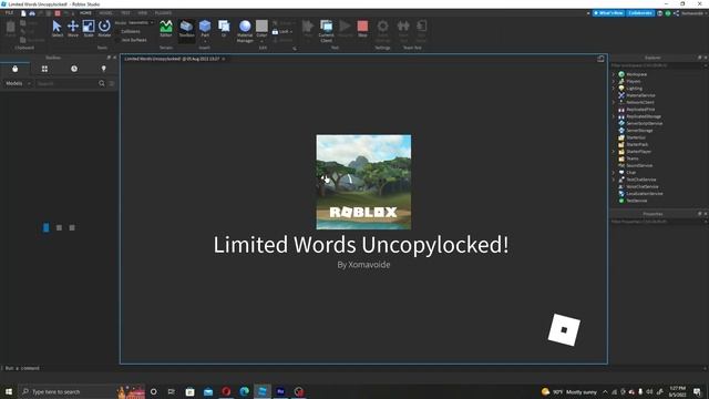 Limited Words | Uncopylocked | Roblox Studio Game | Tutorial #uncopylocked #robloxstudio смотреть онлайн
