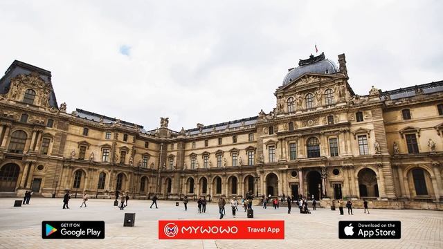 Дворец Лувр – Двор Наполеона – Париж – Аудиогид – MyWoWo Travel App смотреть онлайн