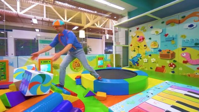 Blippi Visits an Indoor Playground (Fidgets Indoor Playground) | 2 HOURS OF BLIPPI | Blippi Toys смотреть онлайн