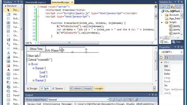 Using Microsoft Treeview with Javascript and no postbacks смотреть онлайн