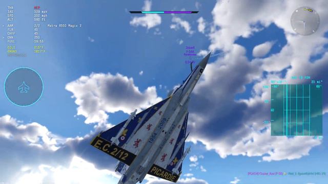 War Thunder - Dogfights - Mirage 2000C vs. F-16 смотреть онлайн