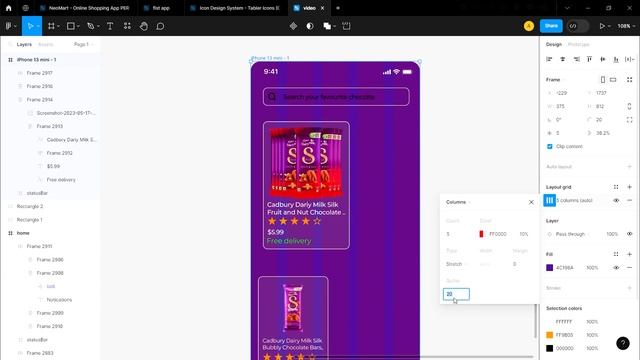 Chocolate Shop App | Figma UI Design Tutorial смотреть онлайн