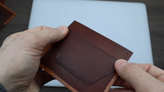 Кожаный зажим для денег своими руками. Бесплатная выкройка в PDF. Money clip wallet. PDF pattern. смотреть онлайн