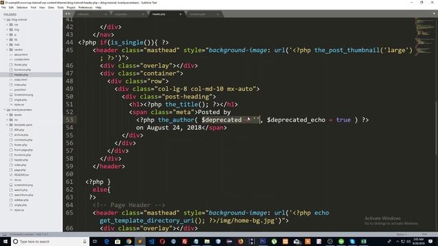 WordPress Theme Development Bangla Tutorial 2018 part -10 (conditional header for single post) смотреть онлайн