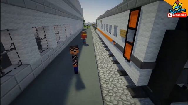 Minecraft | Kereta Api CC 206 Livery Natal & Tahun Baru 2021 | Little Tiles Mod