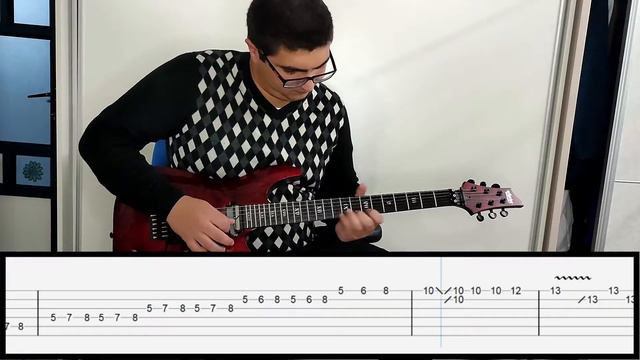 Avenged Sevenfold - To End The Rapture Guitar Solo With Tabs смотреть онлайн