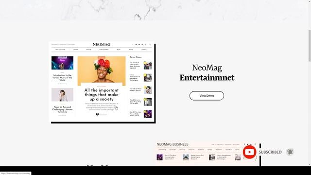 NeoMag - News and Magazine WordPress Theme смотреть онлайн
