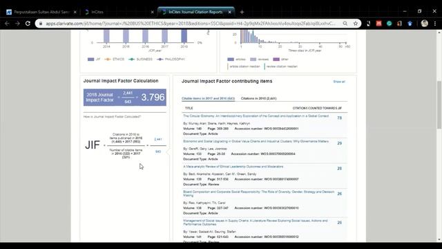 How to find a Journal Ranking in Journal Citation Report (JCR) - Incite смотреть онлайн
