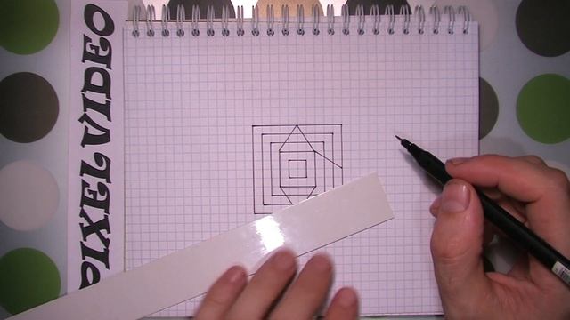 3D ОБЪЁМНЫЙ РИСУНОК ПО КЛЕТОЧКАМ #pixelvideo смотреть онлайн