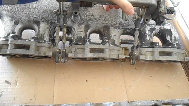 Обзор ресивера RB26DETT с дросселями и коллектора 1jz Ge часть 2