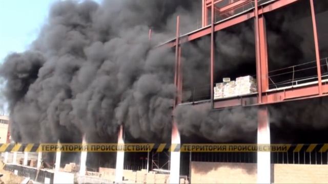 Крупный пожар в Алматы. Горел строящийся торгово-развлекательный центр MEGA смотреть онлайн