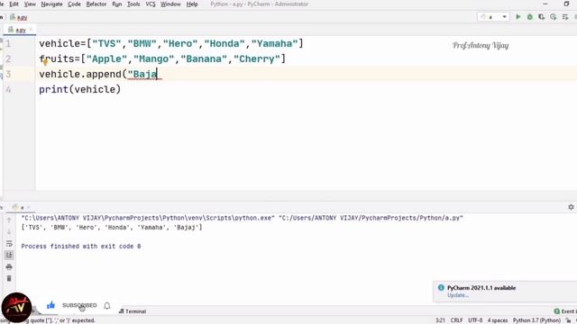 List Data Type in Python Part -2 (ENG) | Prof.Antony Vijay смотреть онлайн