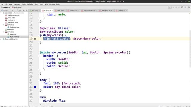 SCSS und SASS Tutorial #11 - Interpolation mit #{} смотреть онлайн
