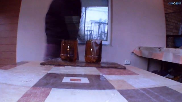 Тест ножа Rondell на бутылках с водой смотреть онлайн