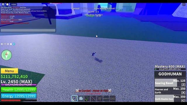 Rumble Awk = Easy 30M Bounty + God Human + Soul Guitar + CDK Combo (Blox Fruits Bounty Hunting) смотреть онлайн