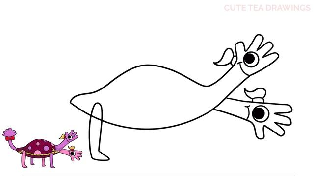 How To Draw Hagudaki & Damataki - Garten of Banban 4 | Easy Step By Step Drawing Tutorial смотреть онлайн