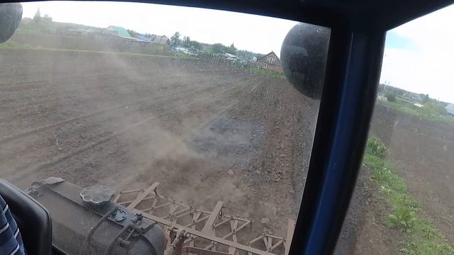 Боронование участка 13.06.2018. смотреть онлайн