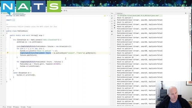 Synchronous and Asynchronous Publishing with the NATS.io Java Library смотреть онлайн