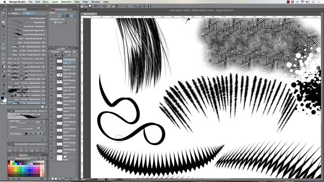 Manga Studio 5 - Custom Inking Brushes by RAM смотреть онлайн