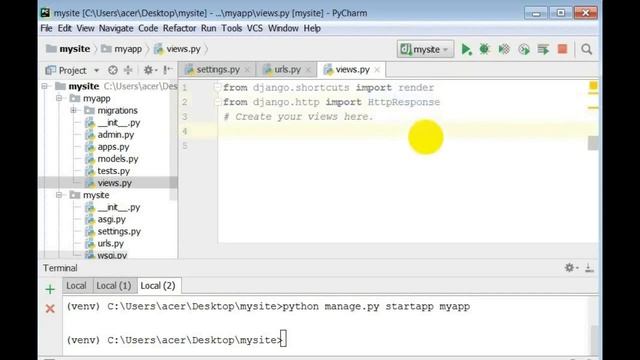 Créer une application django avec la commande startapp смотреть онлайн