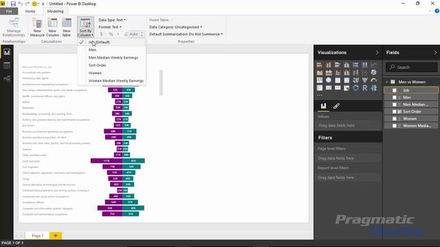 Power BI Custom Visual - Tornado смотреть онлайн