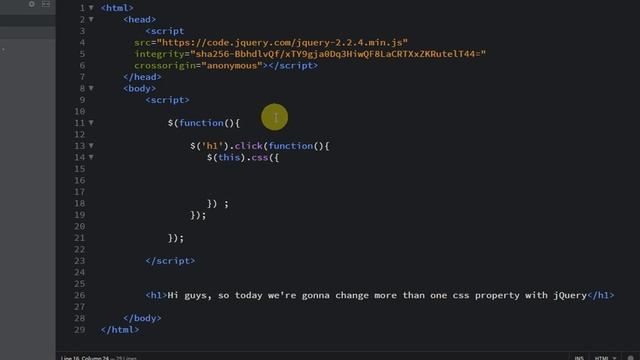 more than one css property with jQuery смотреть онлайн