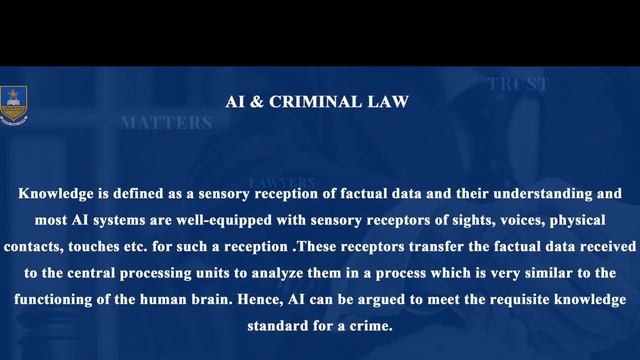 Tariro M Shoko : AI and criminal law - University of Zimbabwe смотреть онлайн