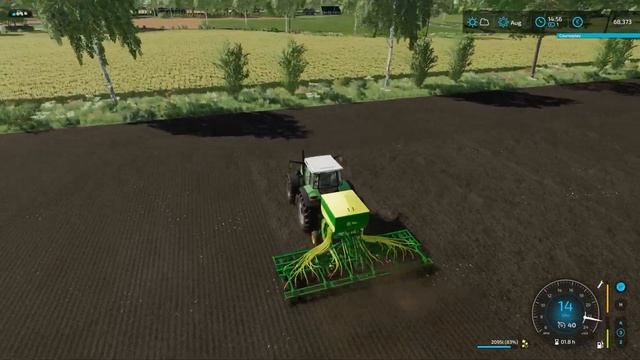 Seeding Canola, Fertilizing and Cultivating Fields | North March Farm | FS 22 | Timelapse #4 смотреть онлайн