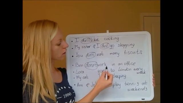 Английская грамматика с 0. Урок 6. Отрицательные предложения в настоящем времени.