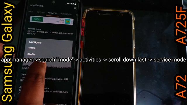 Samsung a72 A725F frp gmail bypass, something went wrong, no installed services, no ADB port found смотреть онлайн