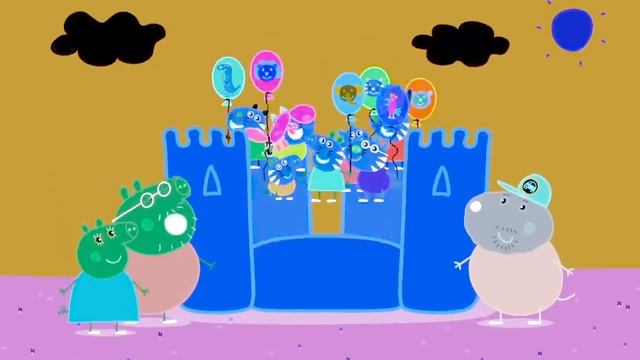 PEPPA AND FRIENDS Play with Balloons and a Bouncy Castle смотреть онлайн