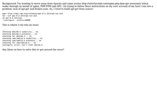 Problem installing apt-get on CentOS 5.5 (2 Solutions!!) смотреть онлайн