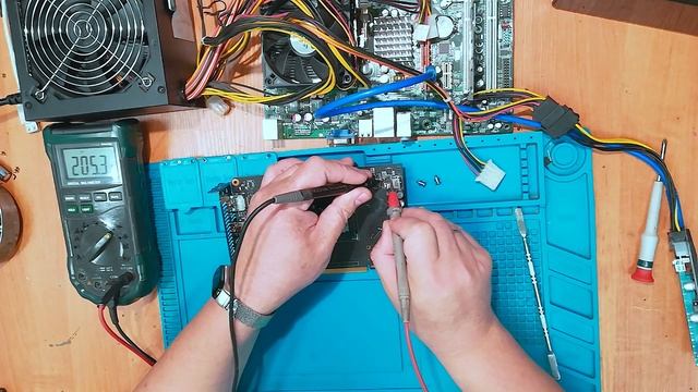 Ремонт ASUS GTX1050ti | Нет изображения.