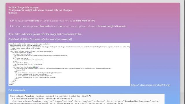 Bootstrap align navbar items to the right смотреть онлайн
