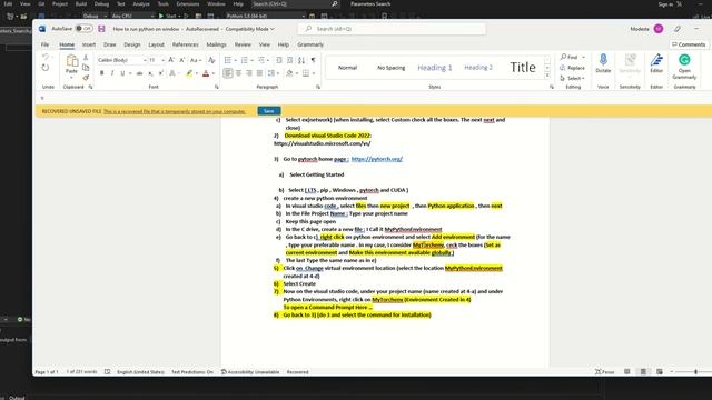 Jupyter notebook, PyTorch, GPU, Visual Studio: Using GPU for machine learning on window 11 смотреть онлайн