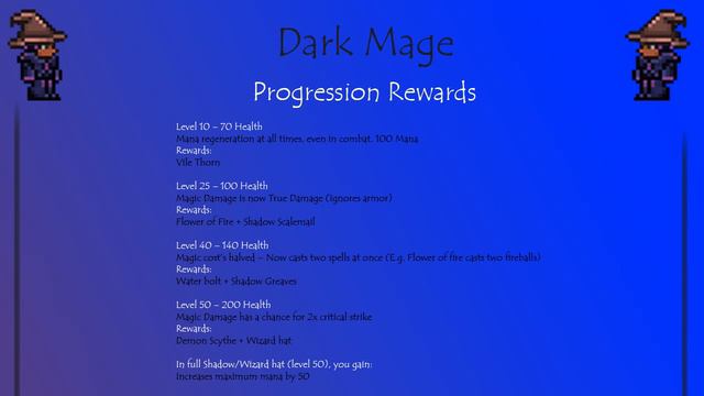 Terraria - TRPG - Class List - Dark Mage смотреть онлайн