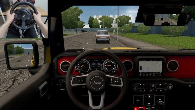 City Car Driving - 2021 Jeep Wrangler JLU Rubicon [Steering Wheel Gameplay] смотреть онлайн