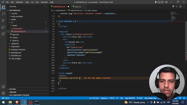 Particles js set Width and Height смотреть онлайн